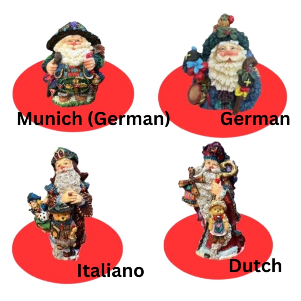 Possible Dreams“Crinkle Claus” International Santa Figurines European Collection